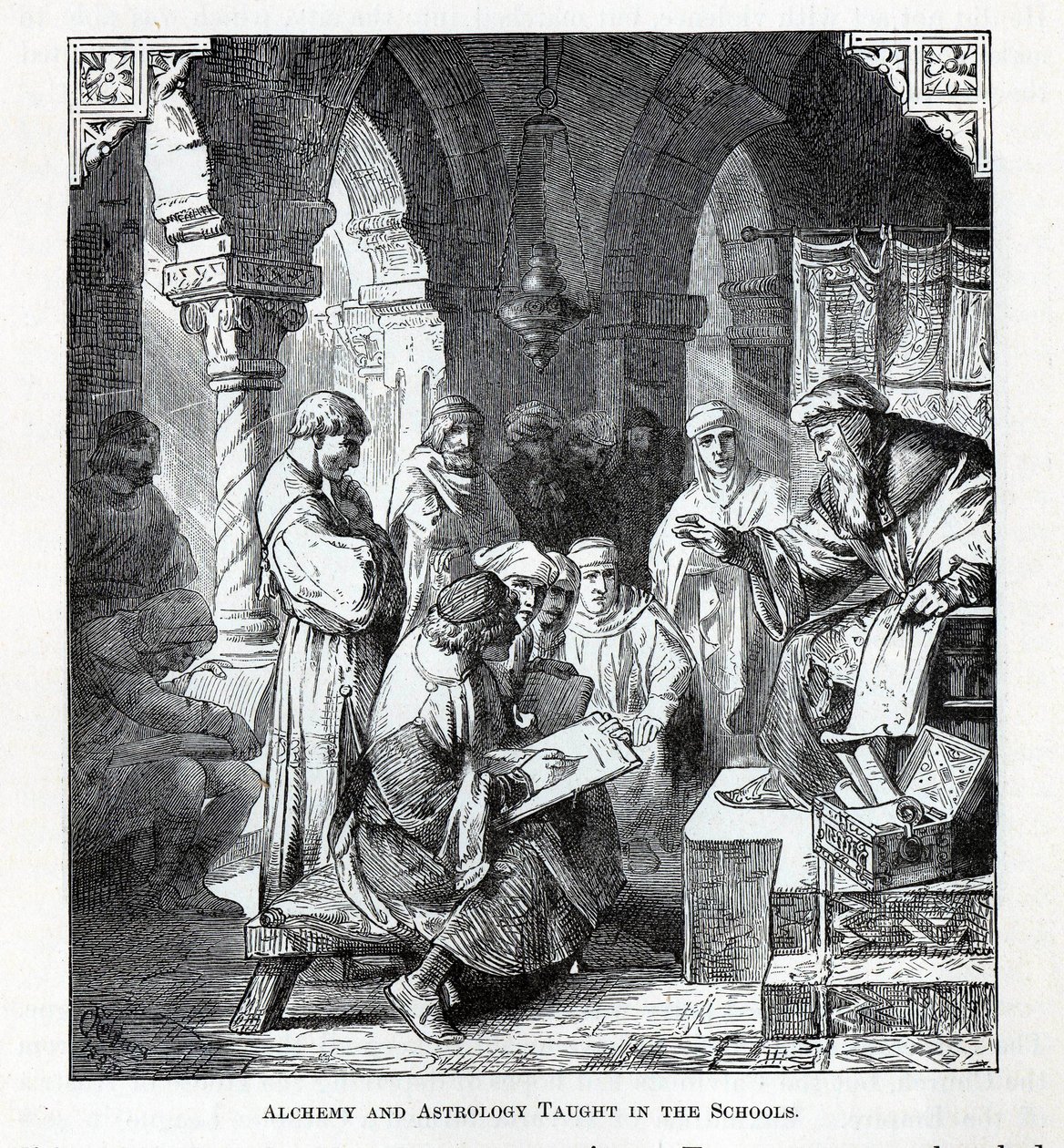 Alquimia y astrología enseñadas en las escuelas, 1882 de Unbekannt