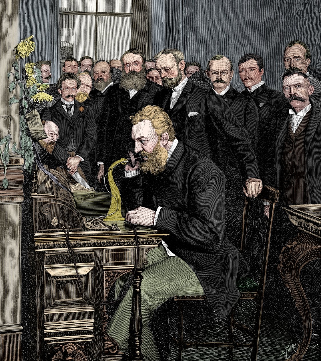 Alexander Graham Bell 1847-1922, inventor estadounidense de origen escocés de Unbekannt