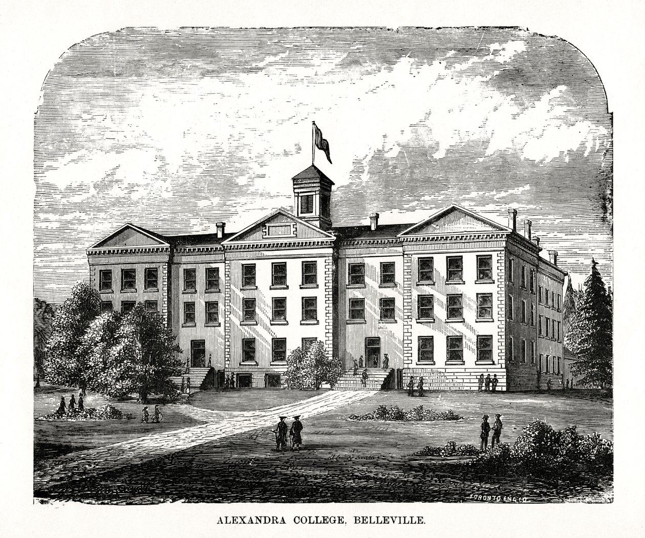 Colegio Alexandra, Belleville, Ontario, Canadá, siglo XIX de Unbekannt