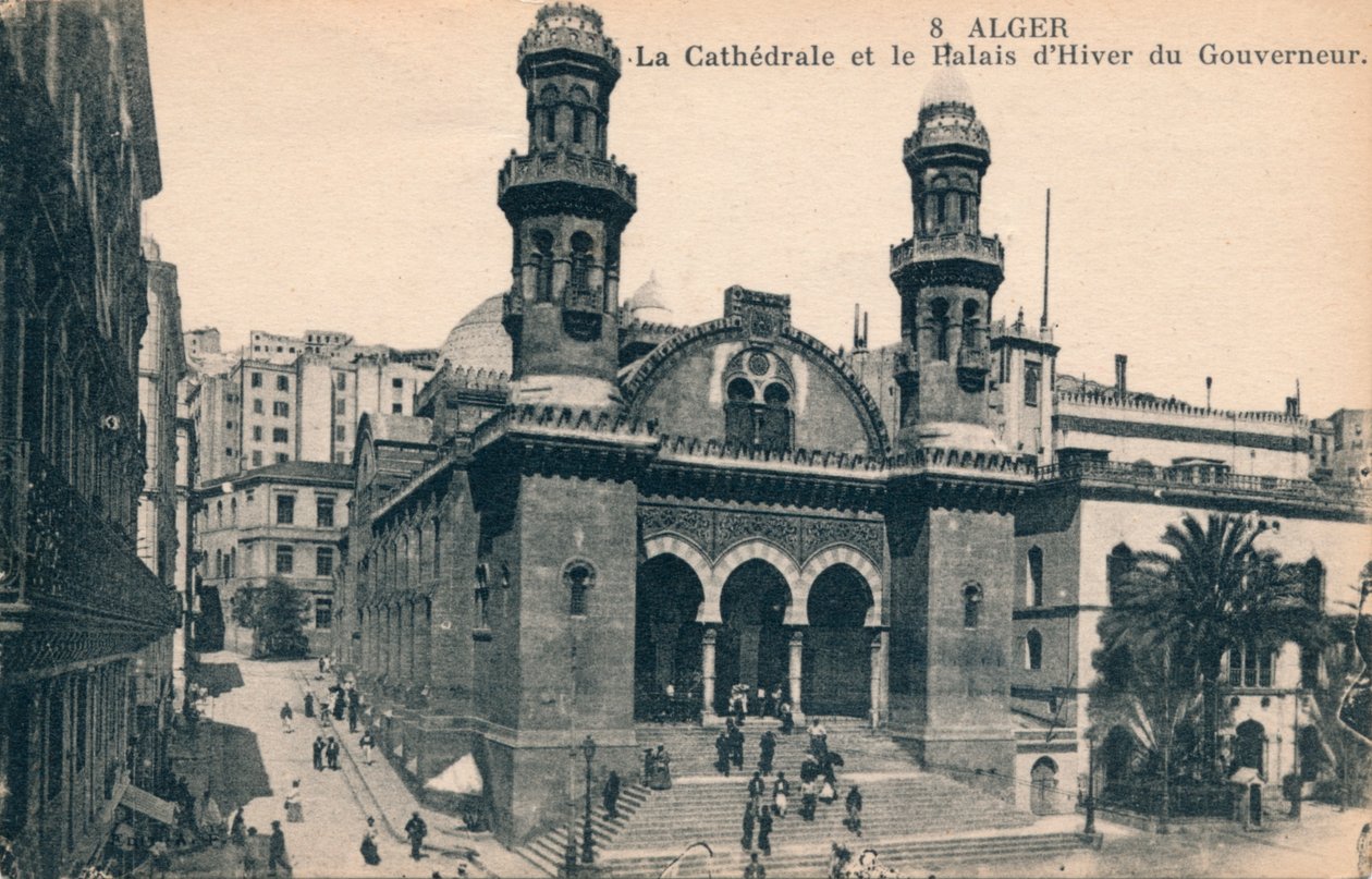 Argel - La Catedral y el Palacio de Invierno del Gobernador, c1900 de Unbekannt