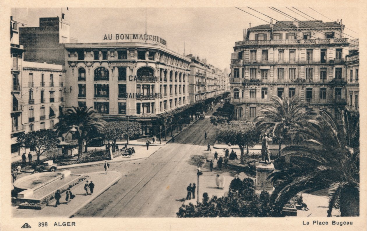 Argel - La Plaza Bugeau, c1930 de Unbekannt