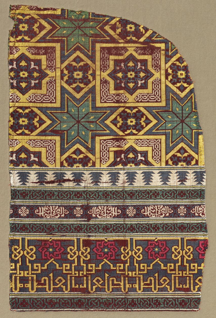 Fragmento colgante de la Alhambra con bandas decoradas, 1300s de Unbekannt