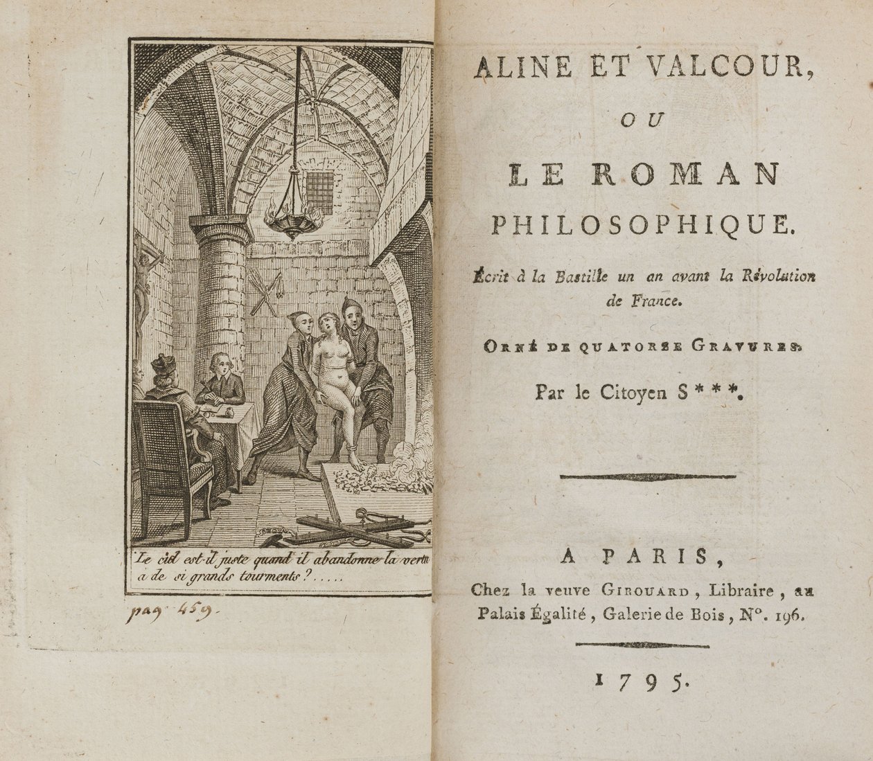 Aline et Valcour ou, Le Roman philosophique por Marquis de Sade de Unbekannt
