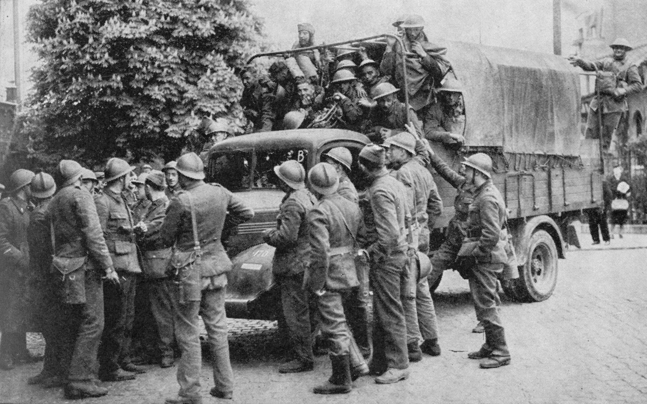 Los aliados van en ayuda de Bélgica, 1940 de Unbekannt
