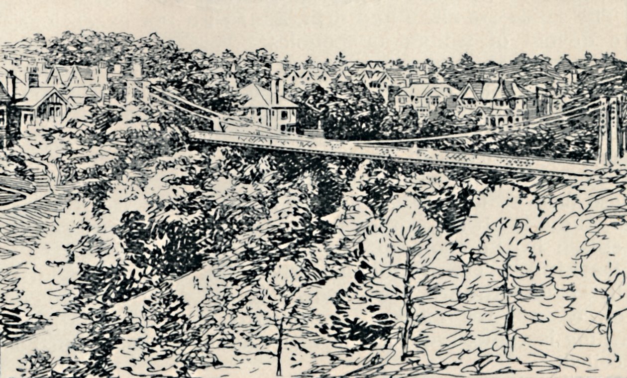 Puente colgante de Alum Chine, 1929 de Unbekannt