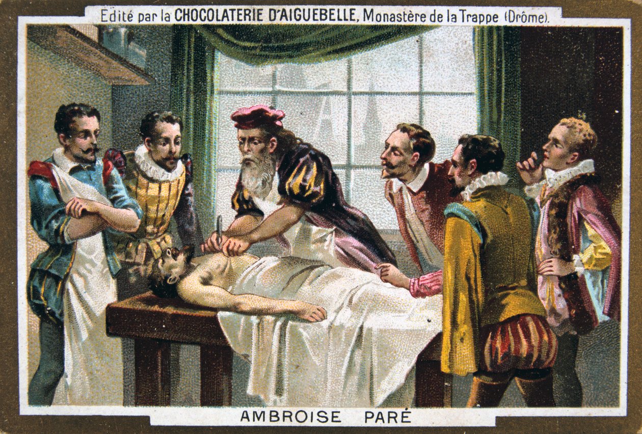 Ambroise Paré, cirujano militar francés del siglo XVI, siglo XIX de Unbekannt
