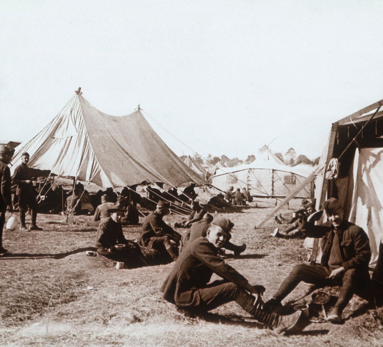 Campamento americano, Melette, Francia, c1914-c1918 de Unbekannt