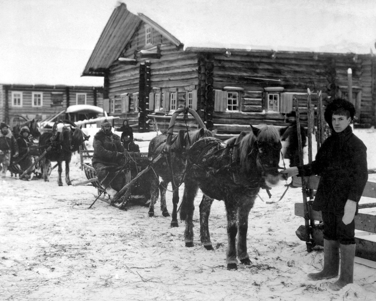 Infantería americana cerca de Arkhangel, Rusia, diciembre de 1918 de Unbekannt