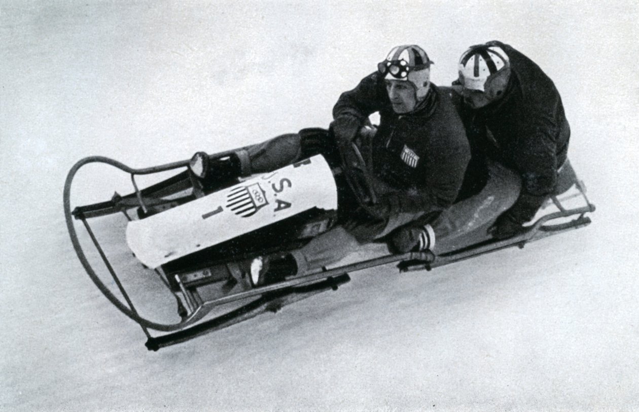 Equipo estadounidense de bobsleigh de dos hombres, Juegos Olímpicos de Invierno de Alemania de Unbekannt