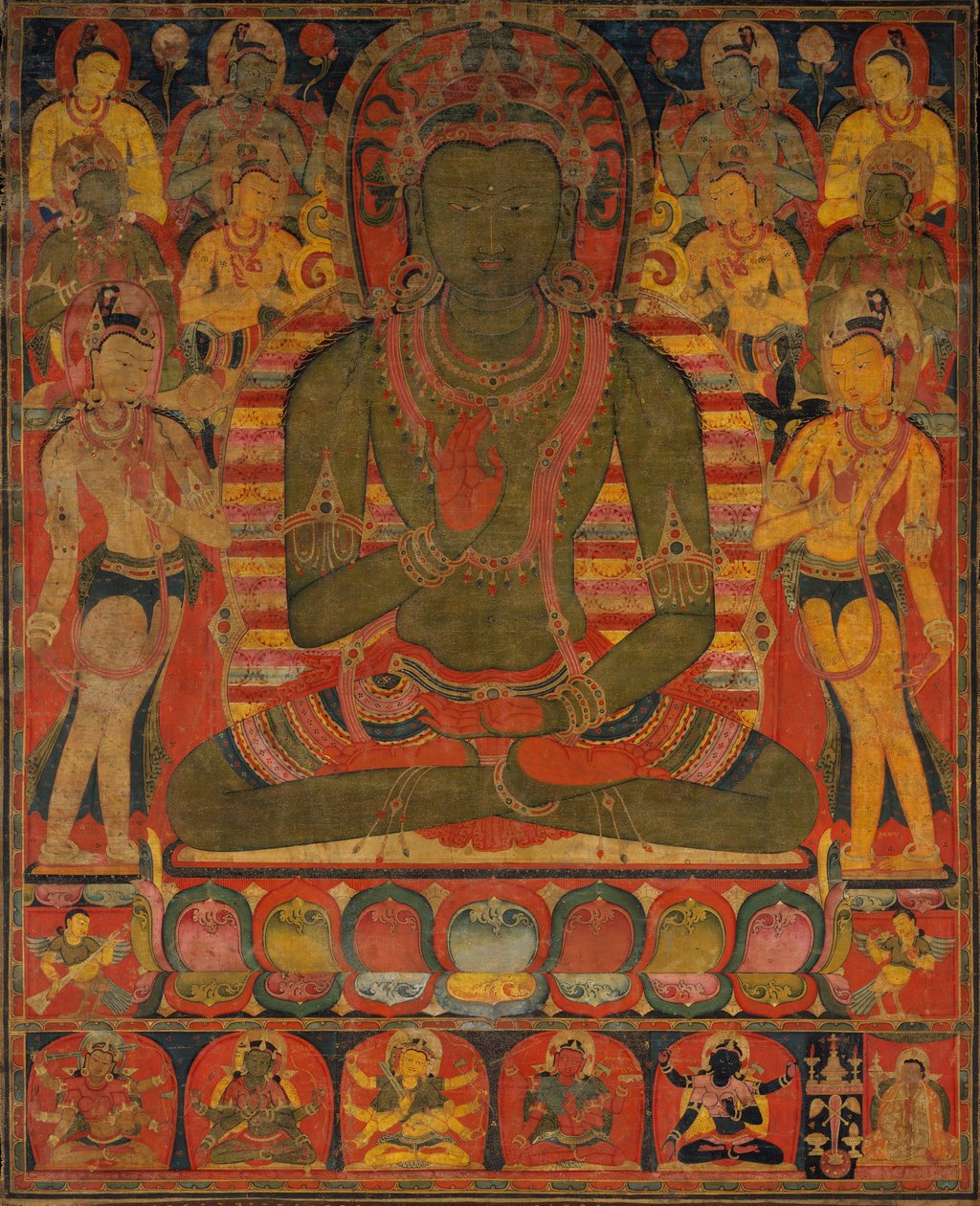 Amoghasiddhi, el Buda de la Tierra Pura del Norte, ca. 1200-50 de Unbekannt