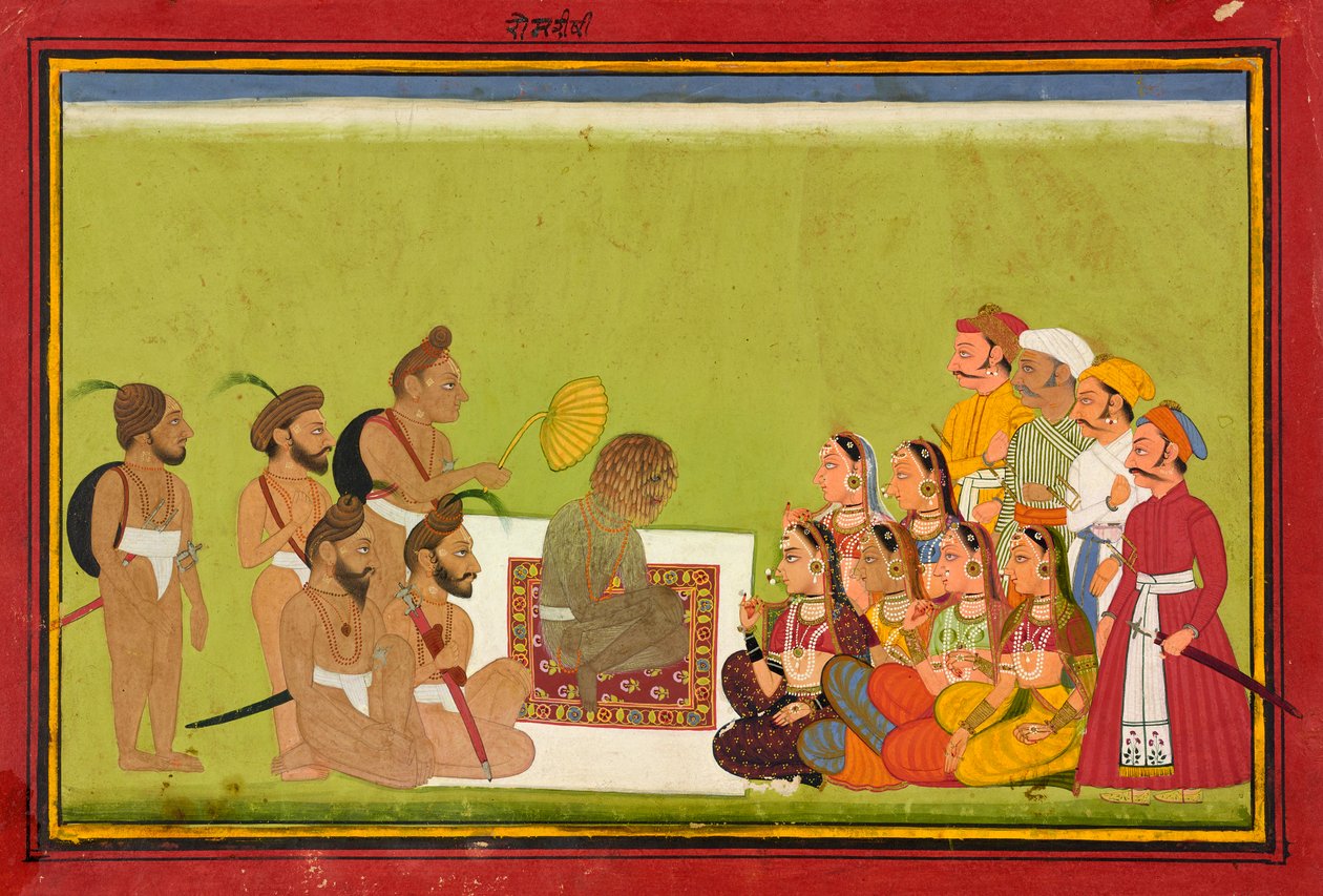 Una audiencia con Rom Rishi, ca. 1700-1725 de Unbekannt