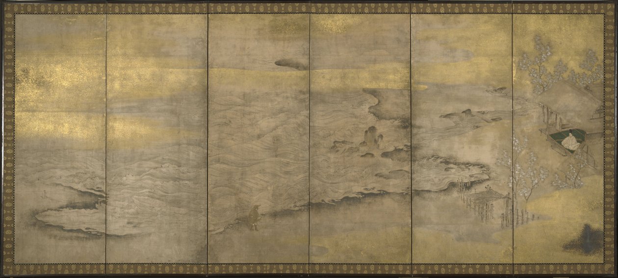 Un emperador exiliado en Okinoshima, ca. 1600 de Unbekannt
