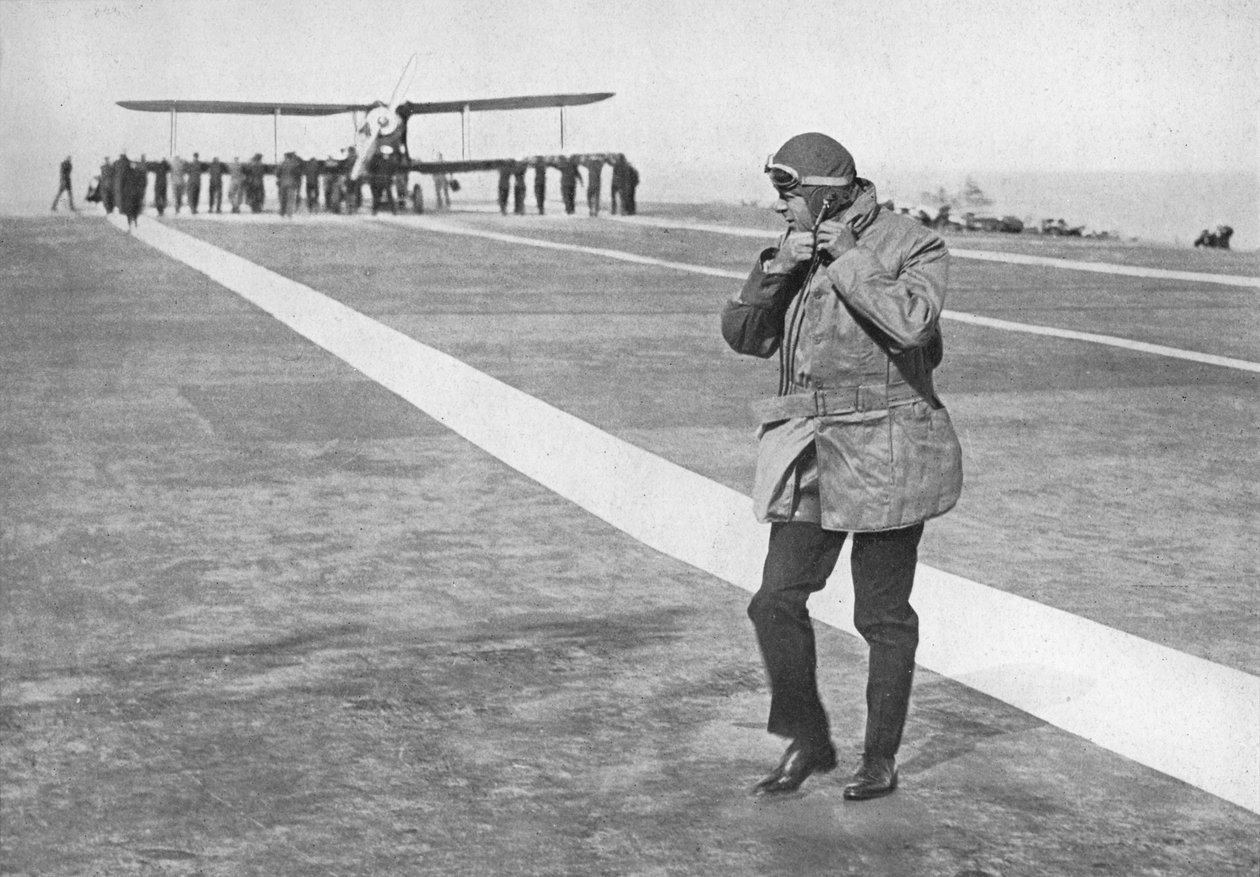 Una ocasión histórica: El Rey Eduardo quitándose el casco de vuelo, 1936 de Unbekannt