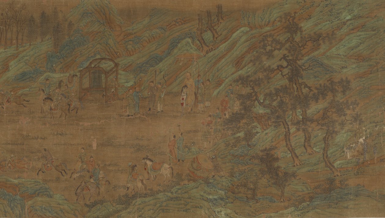 Una caza imperial, finales de la dinastía Ming, siglos XVI-XVII de Unbekannt