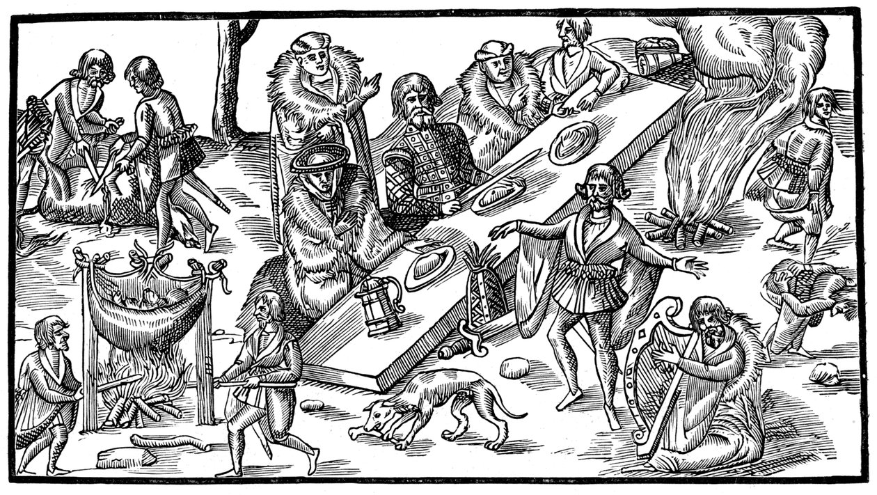 Un banquete irlandés, 1581, 1893 de Unbekannt