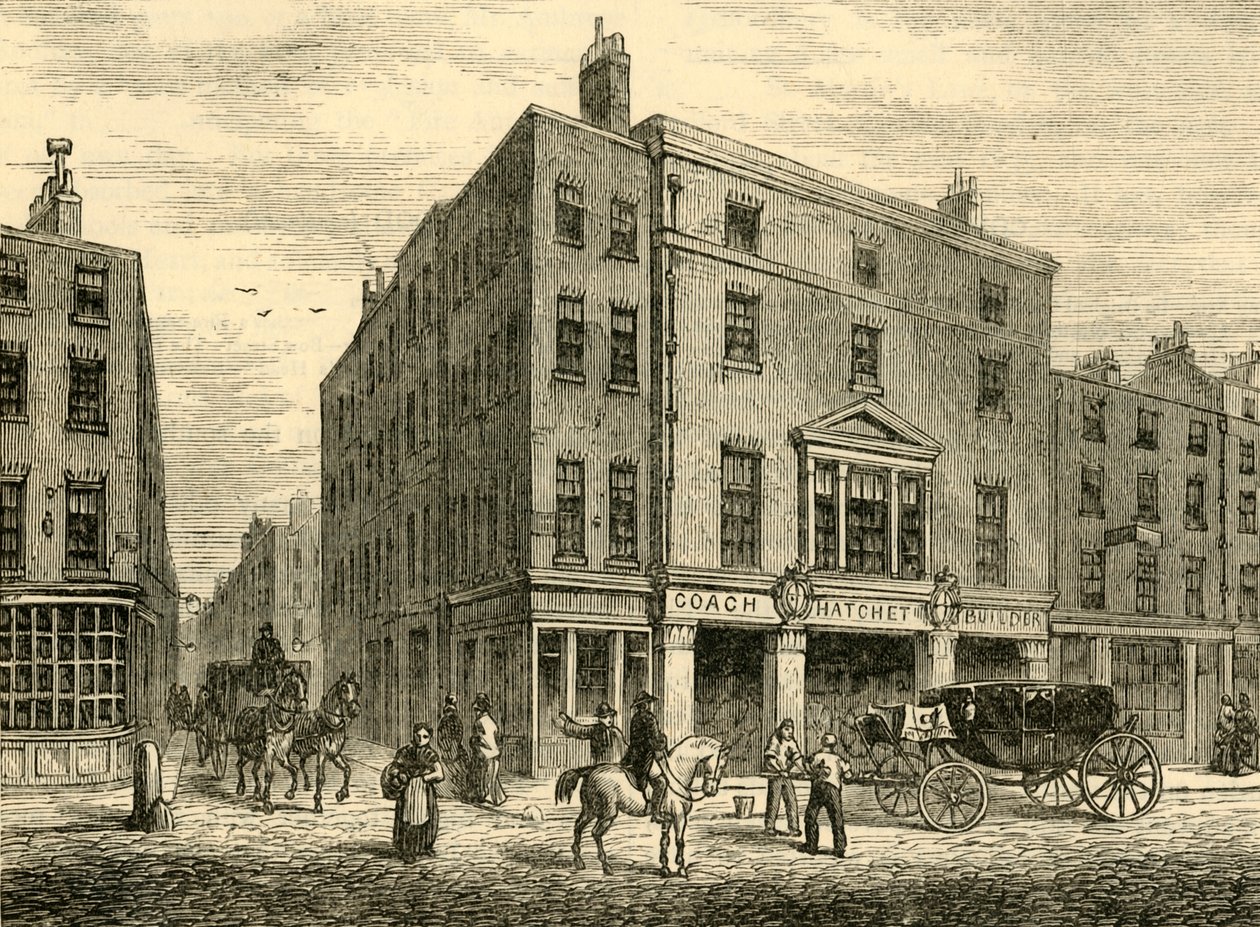 Una vieja tienda de fabricantes de coches en Long Acre, 1881 de Unbekannt