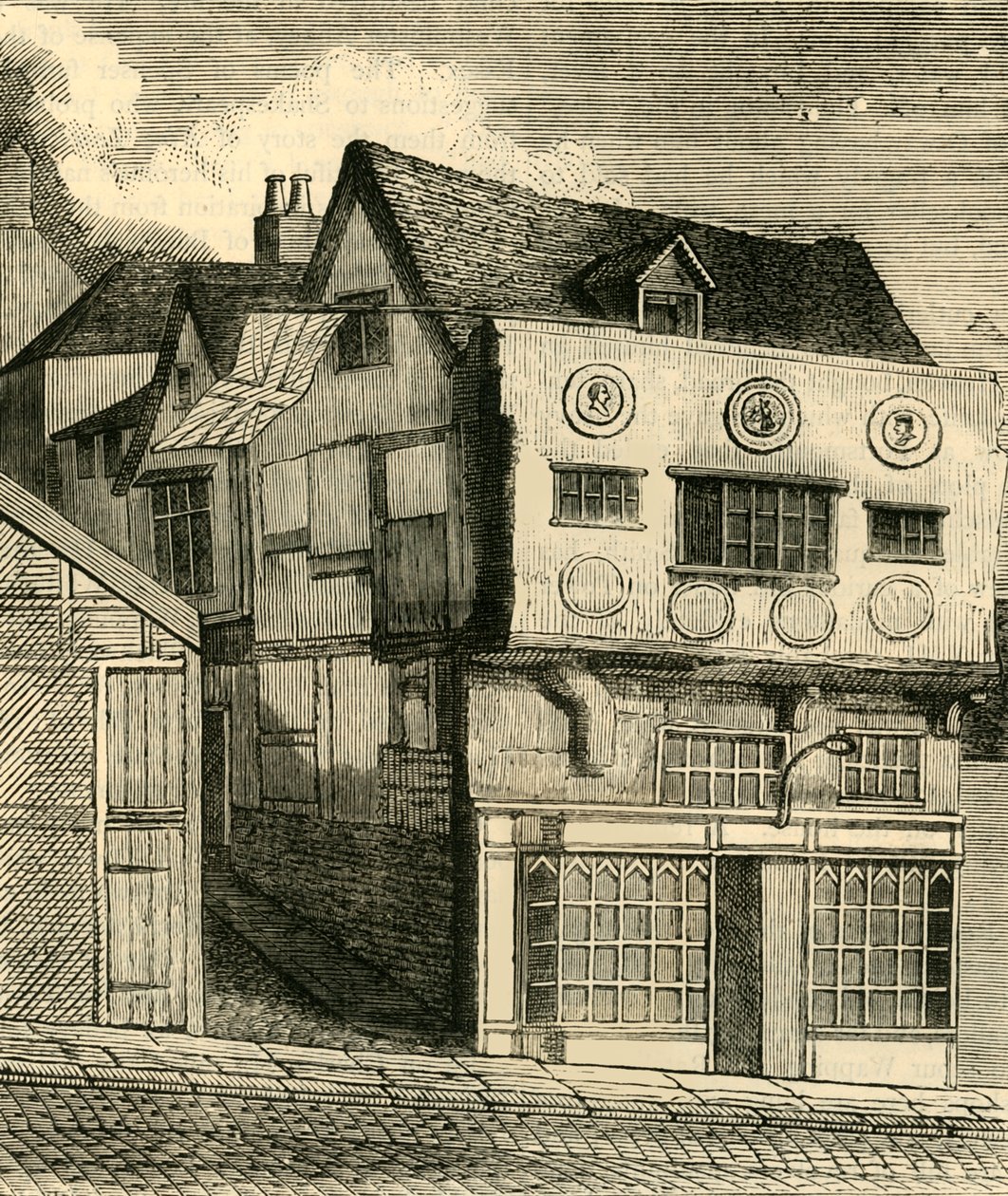 Una vieja casa en Little Tower Hill, c1792, c1872 de Unbekannt