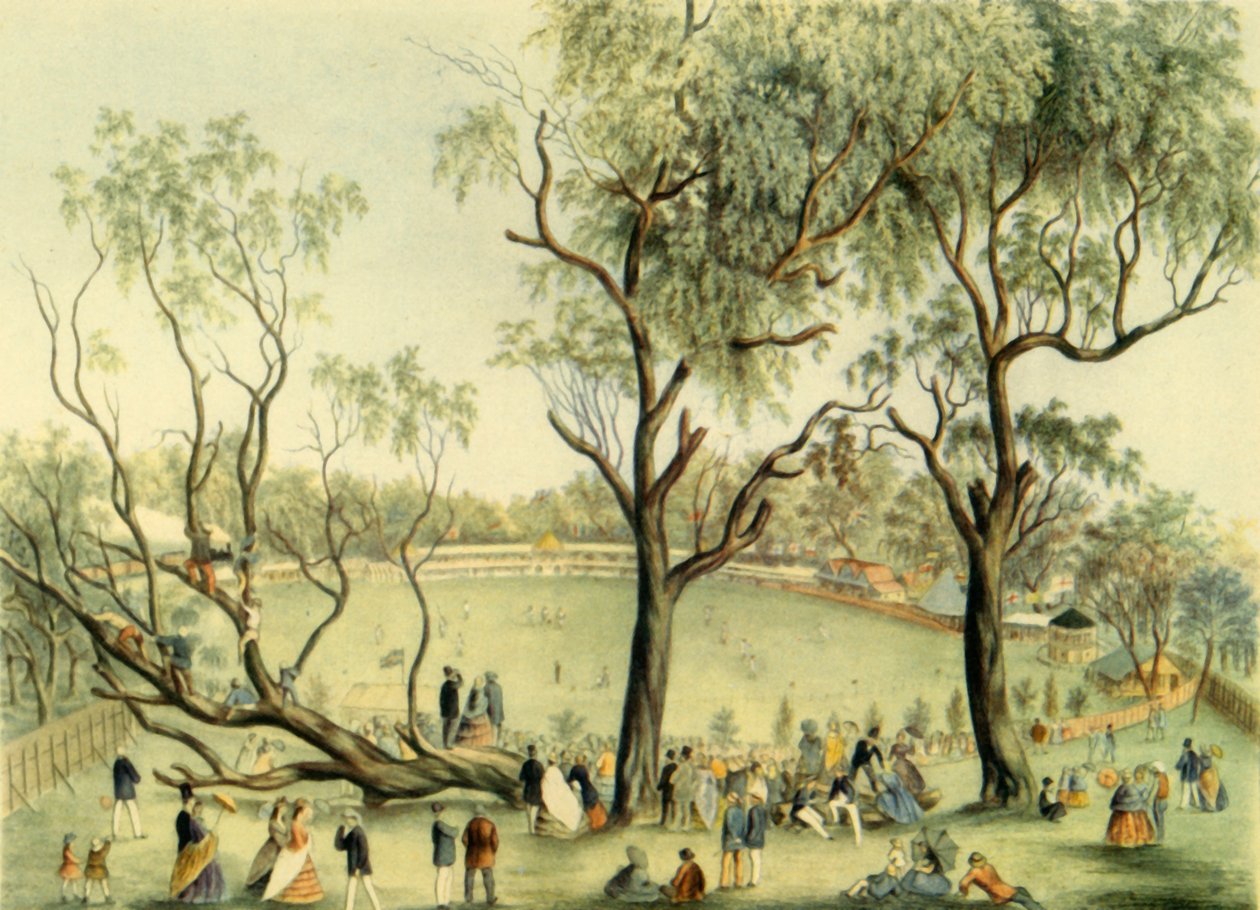 Un XI de Inglaterra contra XXII de Victoria en Melbourne, 1864 de Unbekannt