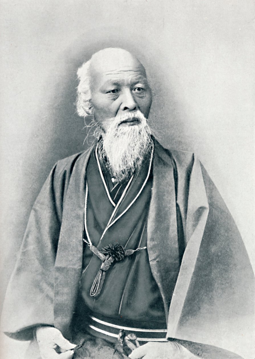 Un anciano doctor japonés con traje de gala, 1902 de Unbekannt