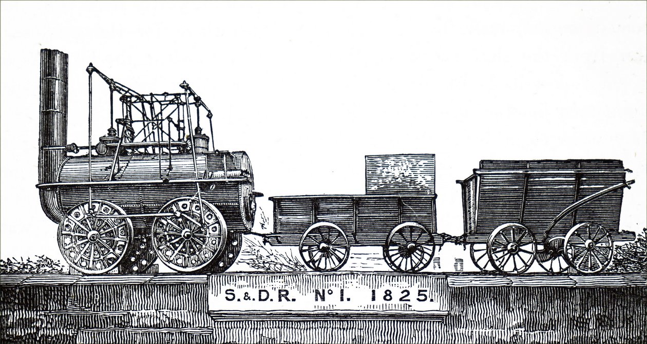 Una locomotora construida por George Stephenson de Unbekannt