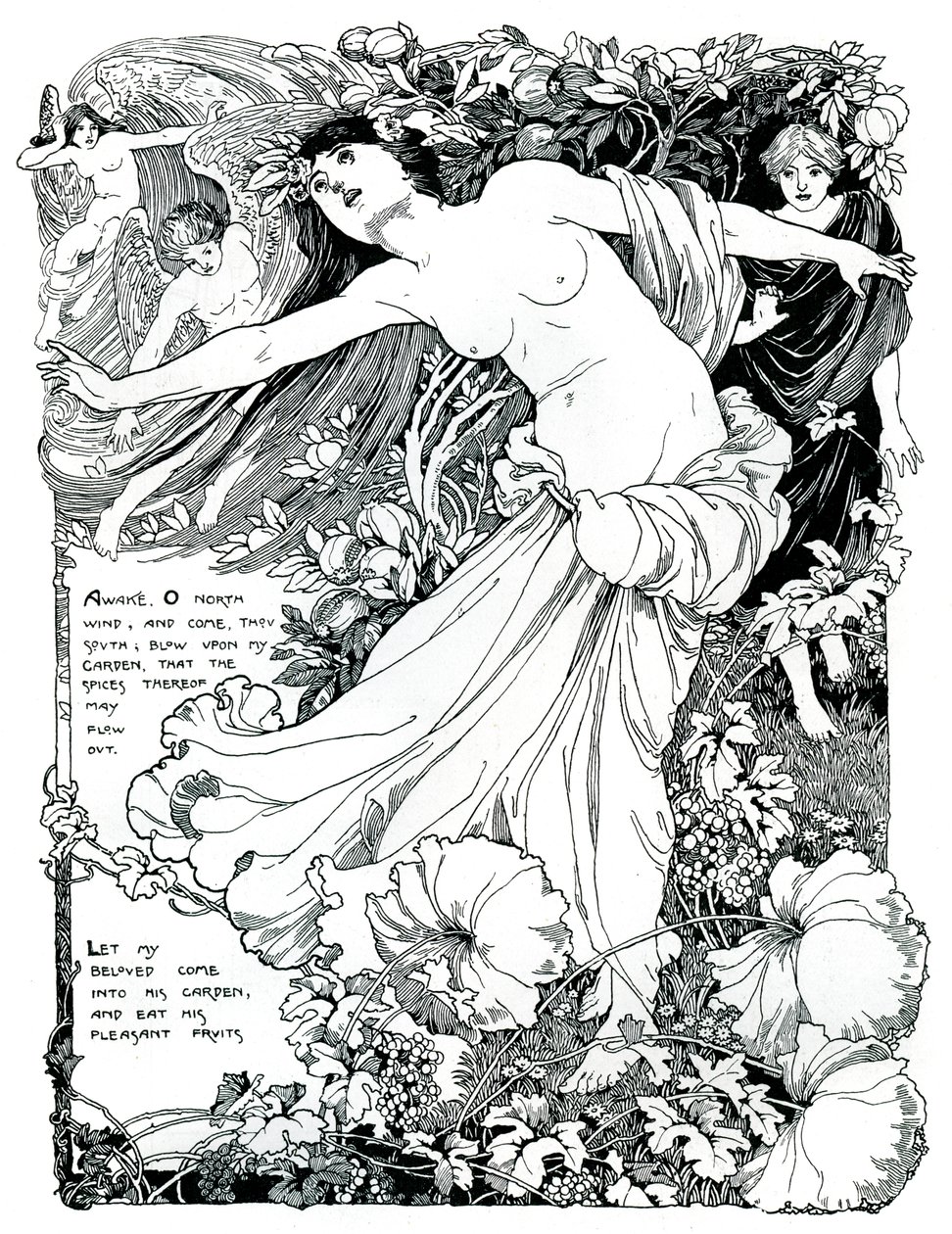 Una ilustración para El Cantar de los Cantares, 1899 de Unbekannt
