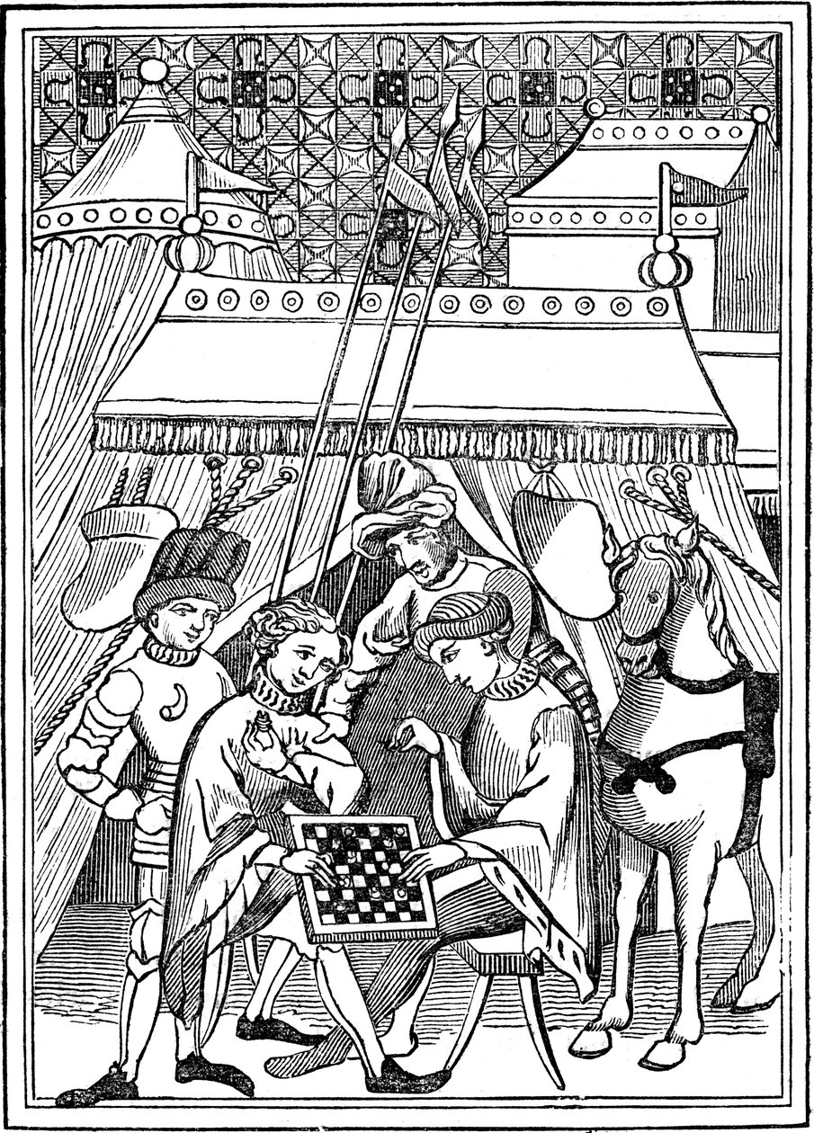 Juego de ajedrez antiguo, siglo XIV, 1833 de Unbekannt