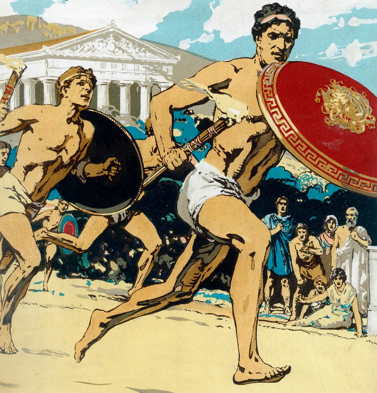 Juegos Olímpicos Antiguos: la carrera de relevos, 1922 de Unbekannt