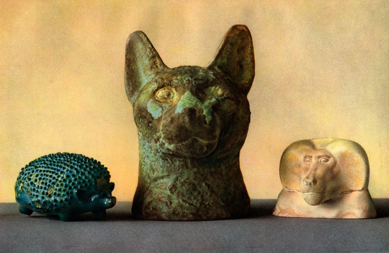 Tallados de animales del Nuevo Reino y Periodo Tardío, Egipto, 1936 de Unbekannt