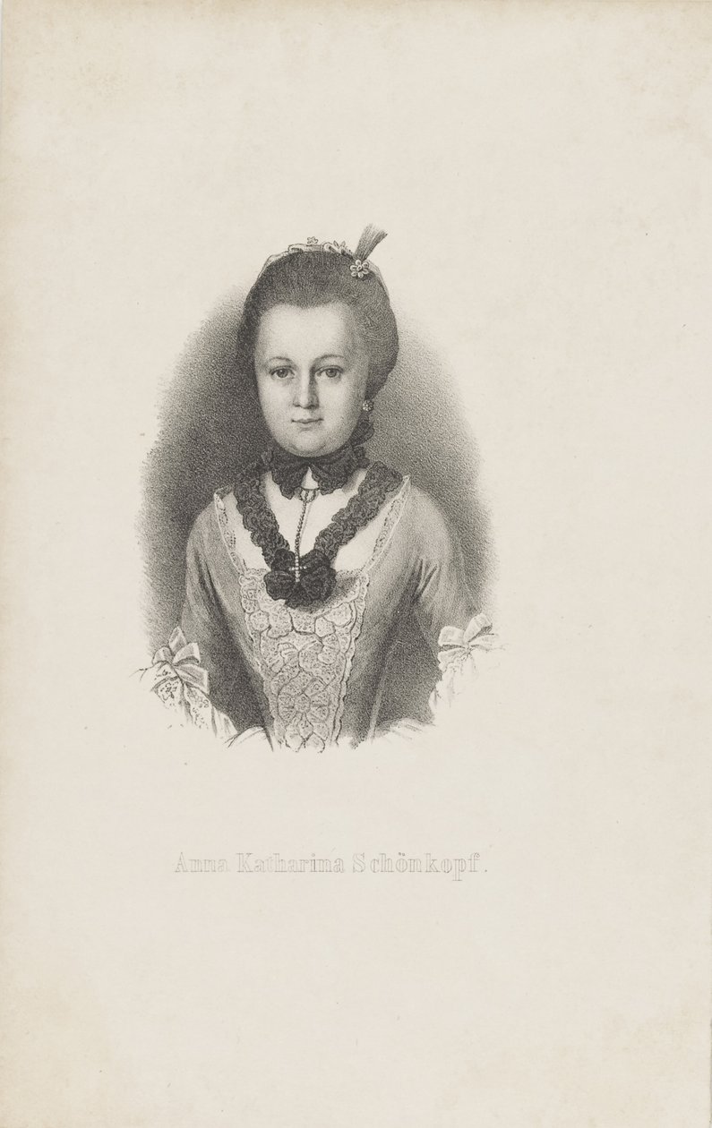 Anna Katharina Käthchen Schönkopf 1746-1810, ca. 1820 de Unbekannt
