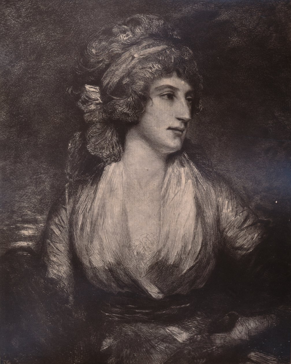 Anna Seward, escritora y poeta inglesa, finales del siglo XVIII o principios del XIX, 1894 de Unbekannt