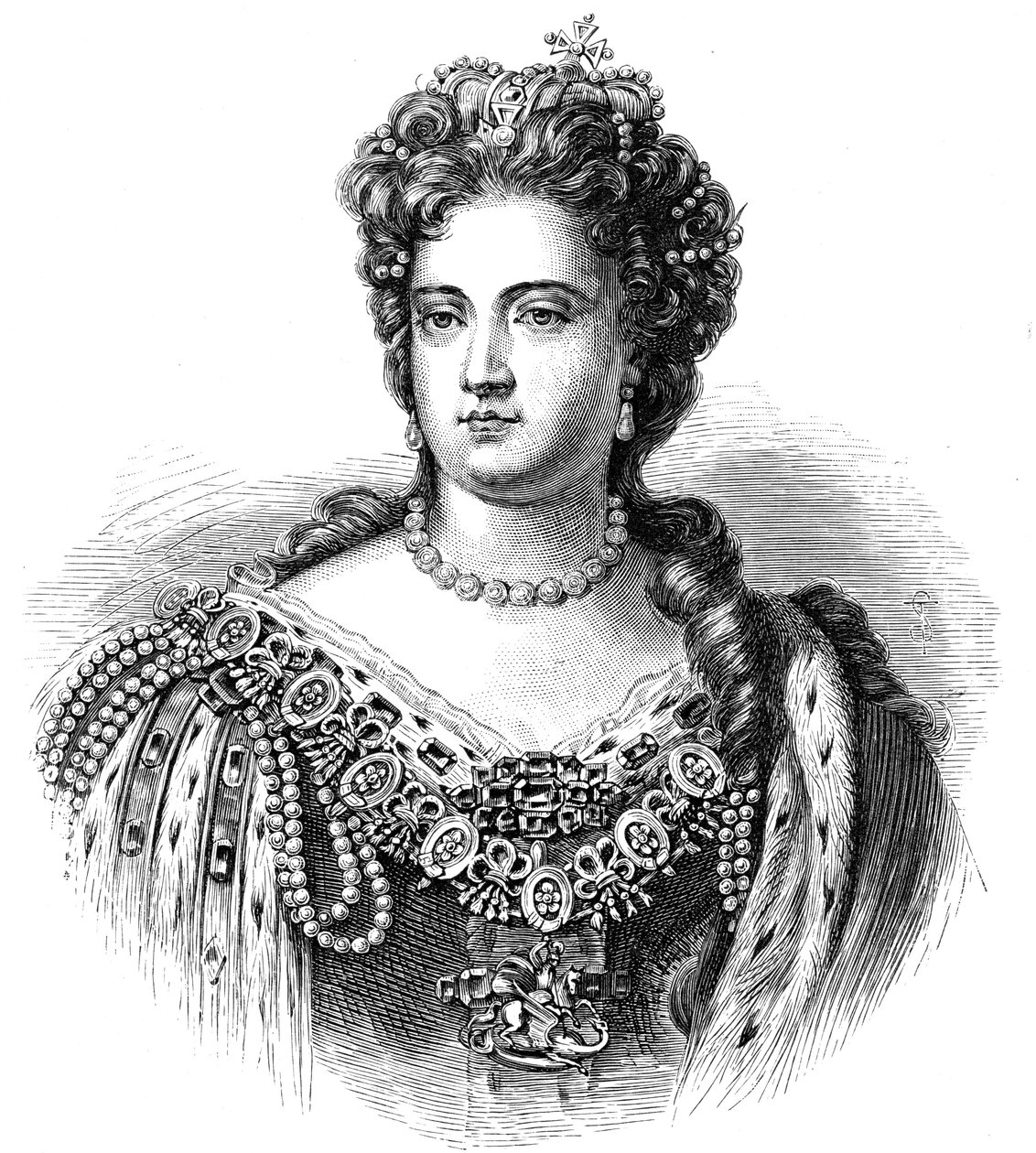 Ana 1665-1714, Reina de Gran Bretaña e Irlanda desde 1702, 1880 de Unbekannt