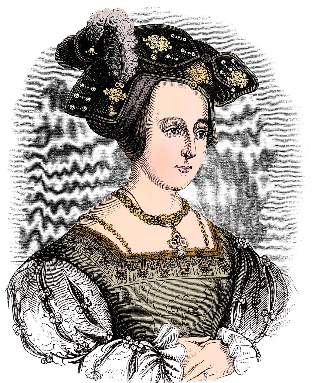 Ana Bolena c1504-1536, segunda esposa de Enrique VIII de Inglaterra, c1880 de Unbekannt