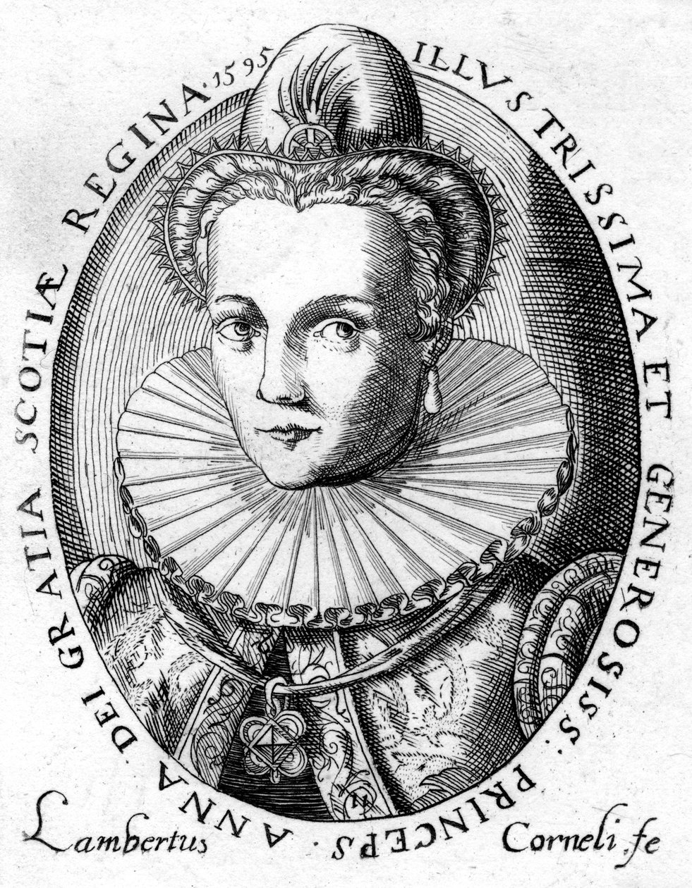 Ana de Dinamarca, reina consorte del rey Jacobo I de Inglaterra y VI de Escocia de Unbekannt
