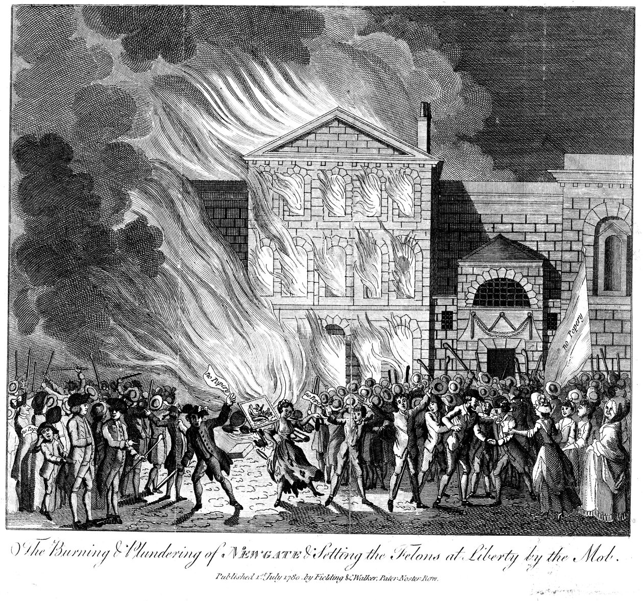 Disturbios anticatólicos de Gordon, Londres, 6-7 de junio de 1780 de Unbekannt