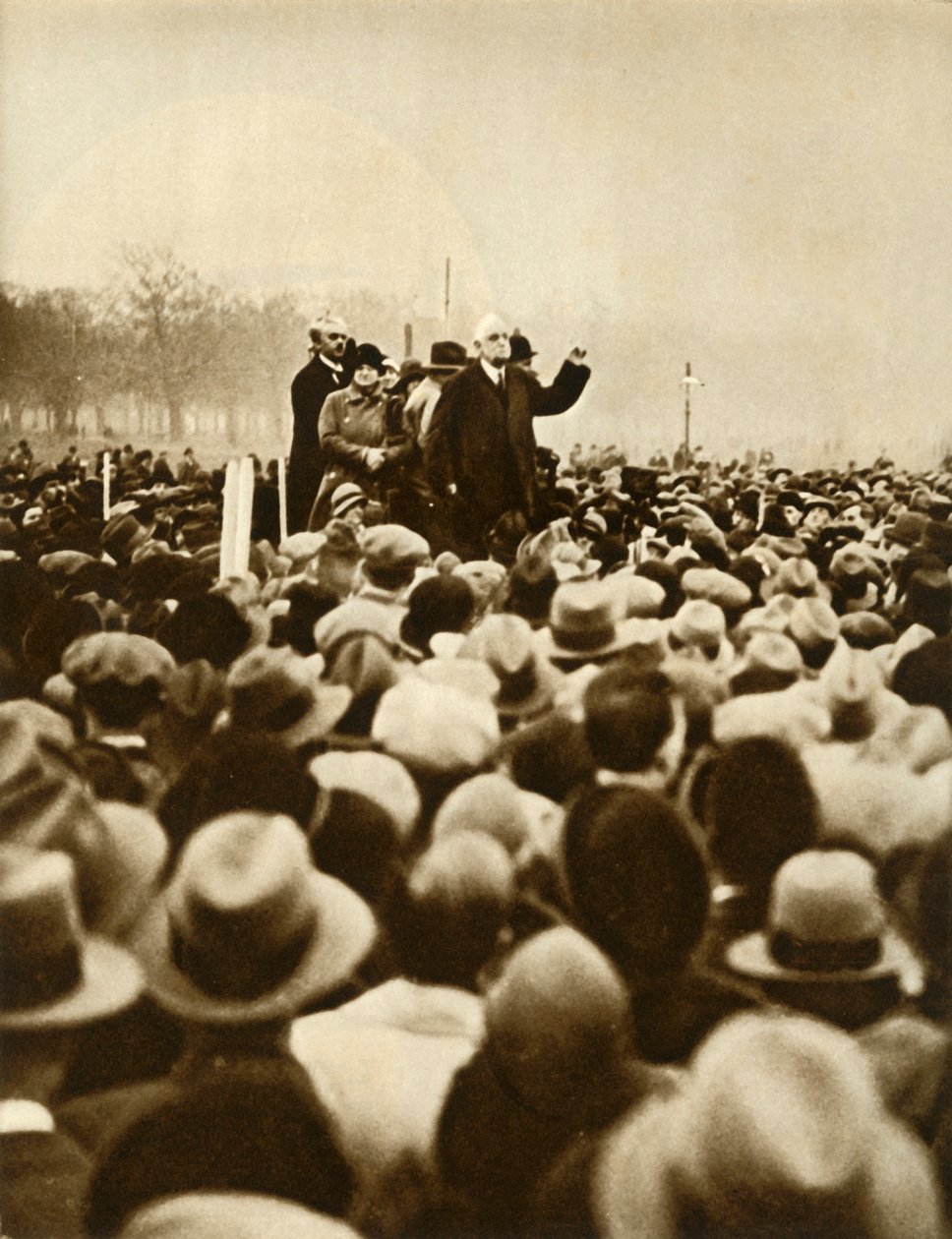 Manifestación antigubernamental, Hyde Park, Londres, 6 de febrero de 1933, 1935 de Unbekannt