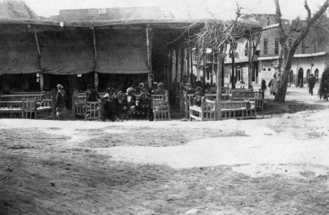 Cafetería árabe, Bagdad, Mesopotamia, Primera Guerra Mundial, 1918 de Unbekannt