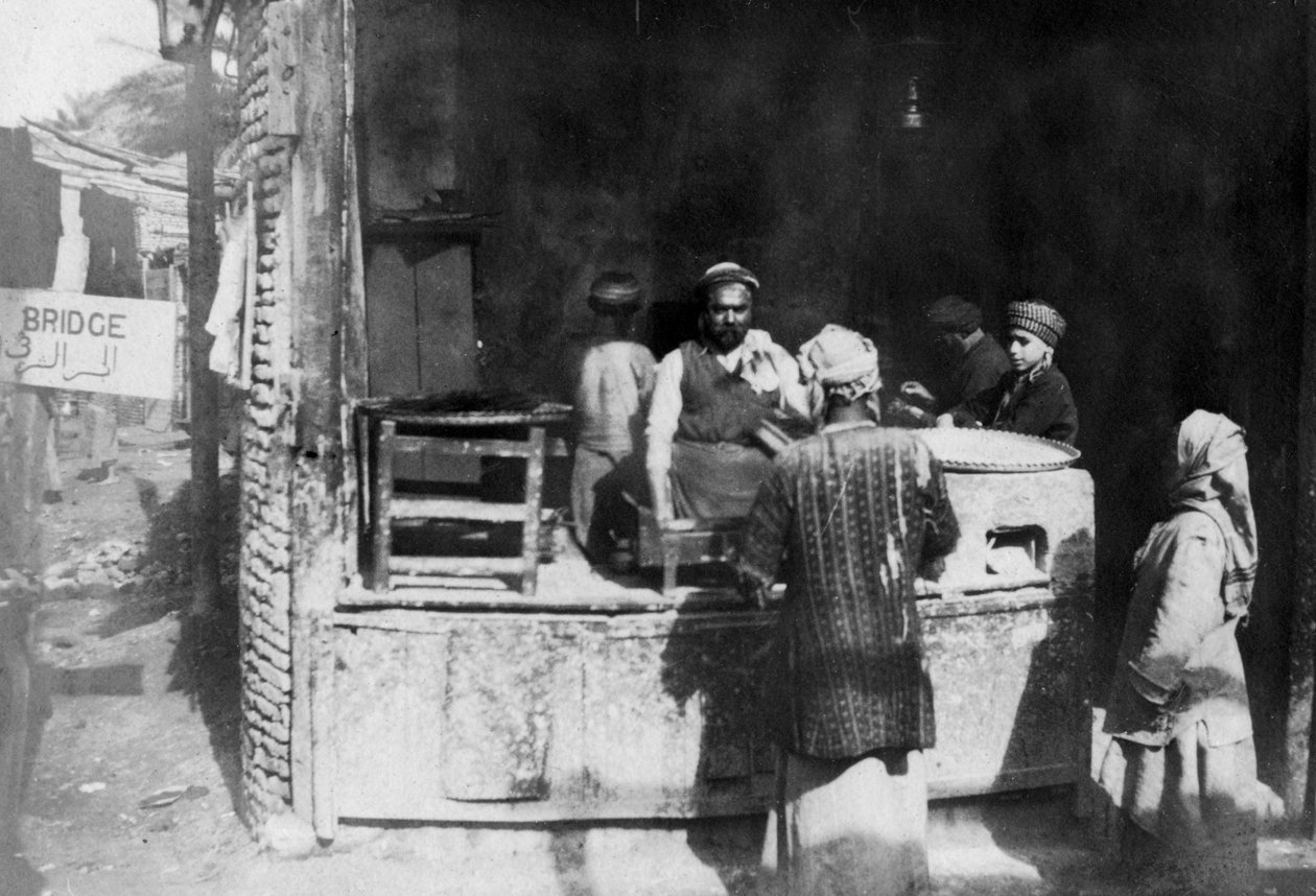 Cocinero árabe, carretera de Alepo, Bagdad, Irak de Unbekannt