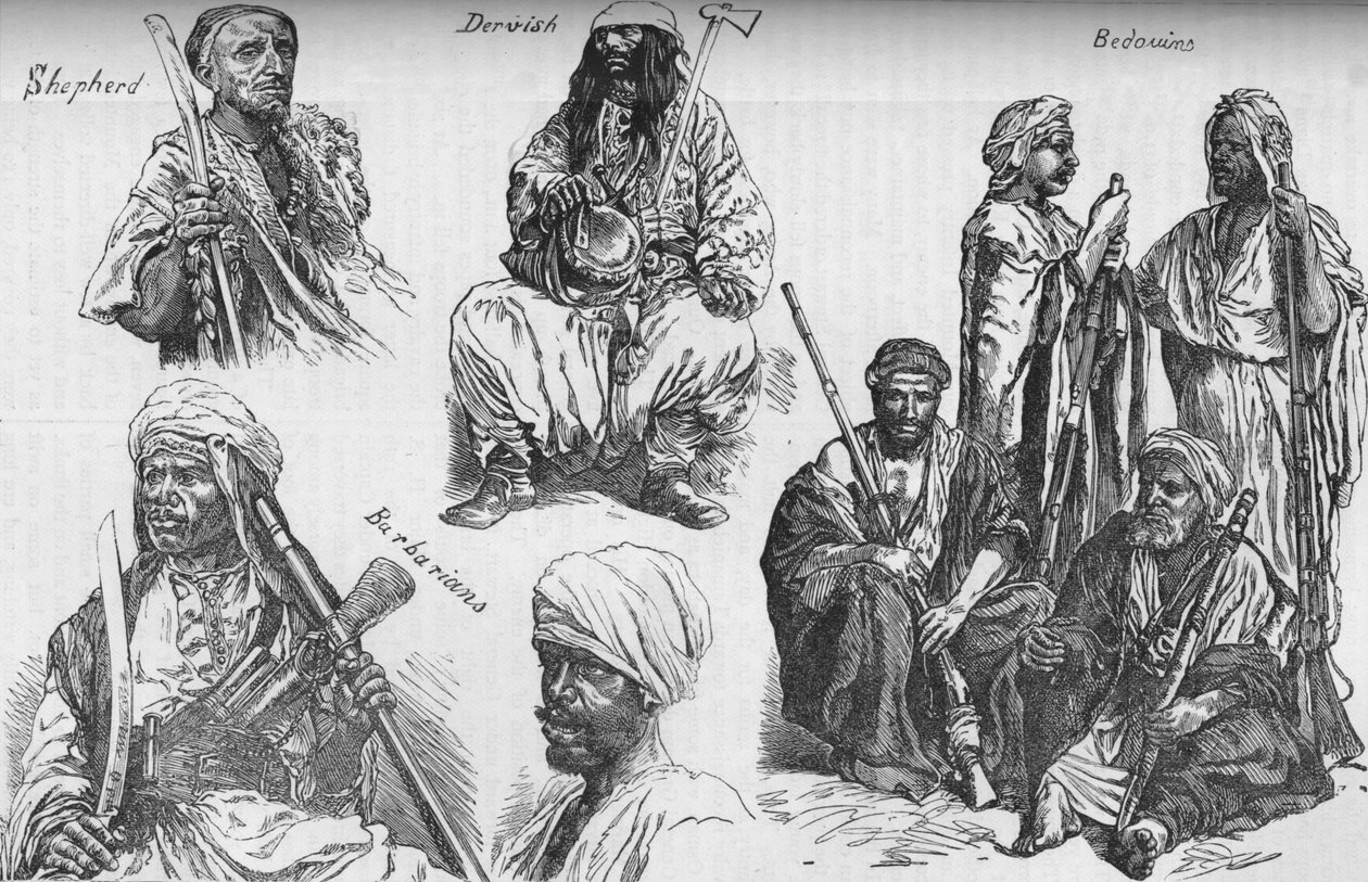 Árabes del Sudán, c1881-85 de Unbekannt