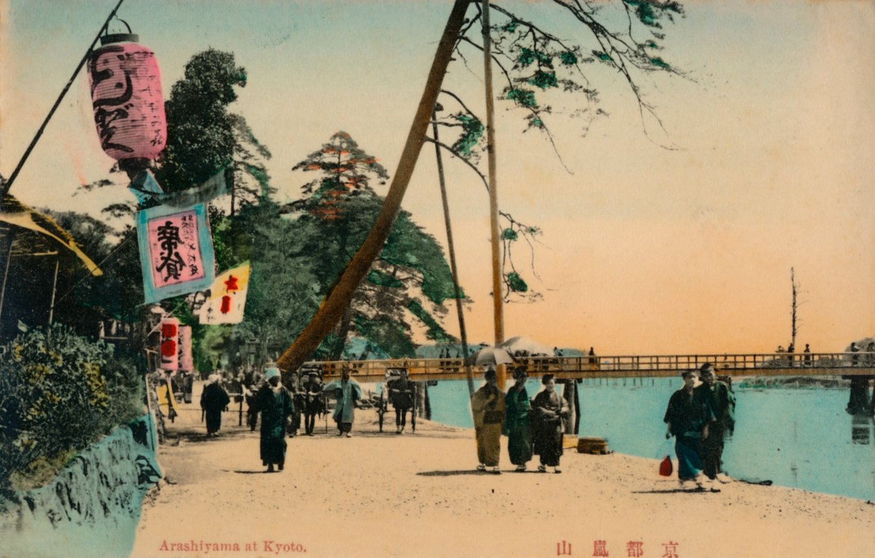 Arashiyama en Kioto, c1900 de Unbekannt