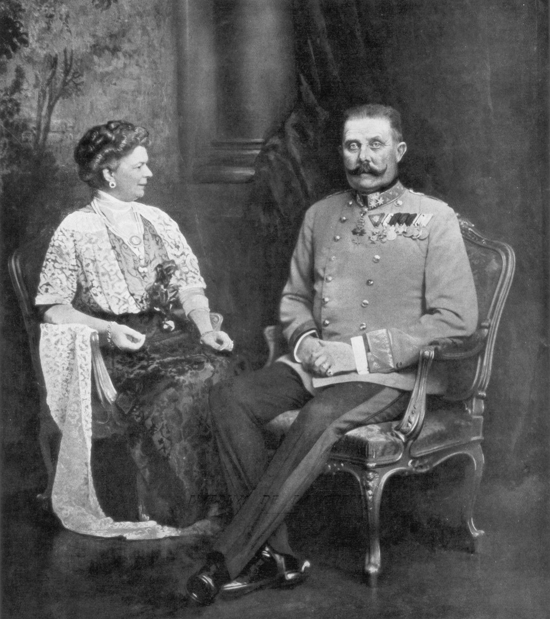 Archiduque Francisco Fernando de Austria y Sophie, duquesa de Hohenberg, 1914, 1926 de Unbekannt