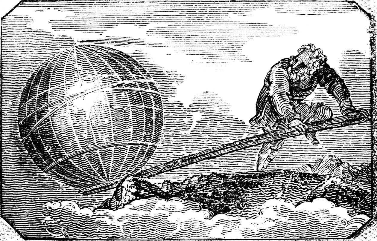 Arquimedes c287-212 a.C., matemático e inventor griego antiguo, 1824 de Unbekannt