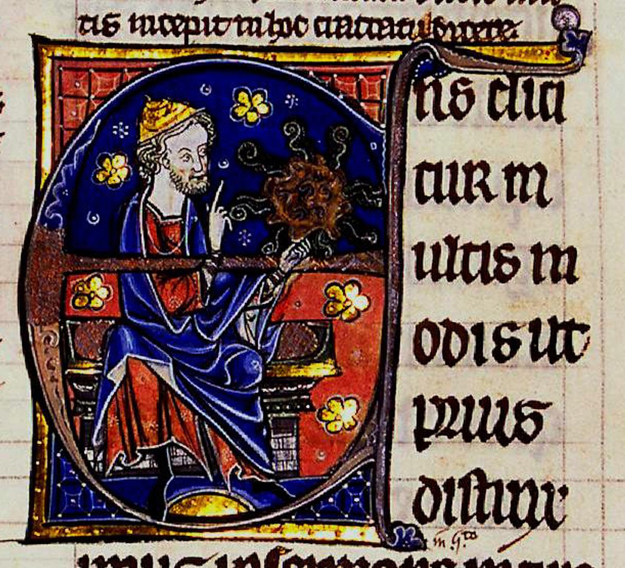Aristóteles. De: Commentarium magnum Averrois in Aristotelis De Anima libros, siglo XIII de Unbekannt
