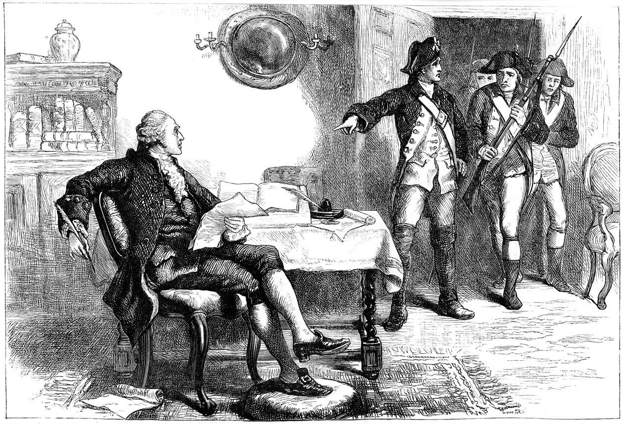 Arresto de William Franklin, Nueva Jersey, 1776, c. 1880 de Unbekannt