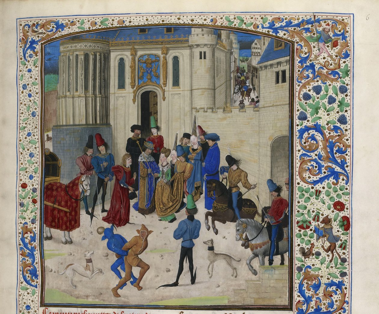 Llegada de Isabeau de Baviera a París, ca. 1470-1475 de Unbekannt