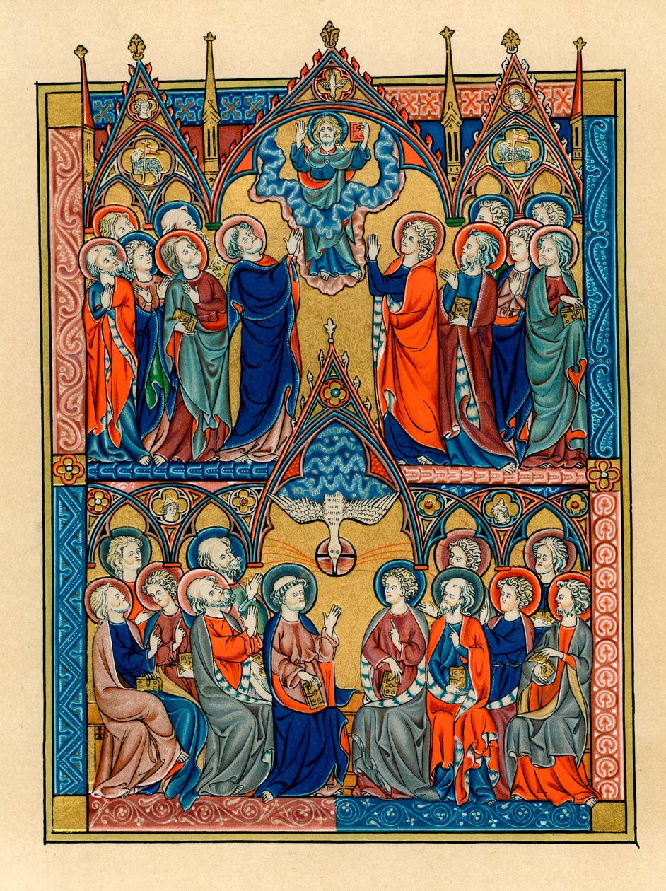 Ascensión y Pentecostés, 1290-1300 de Unbekannt