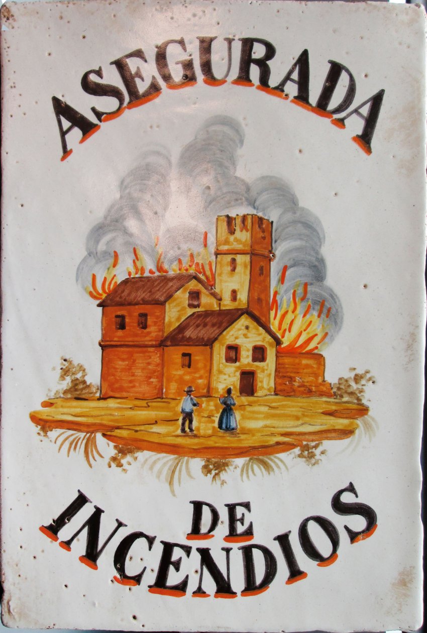 Asegurada de incendios, segunda mitad del siglo XIX de Unbekannt