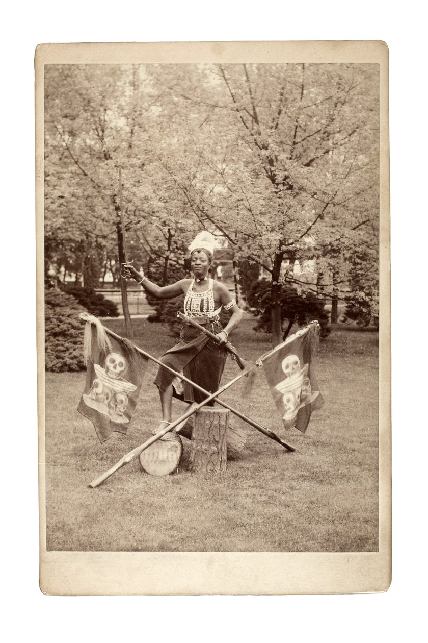 Grupo Ashanti, Alemania 1890s (foto en blanco y negro) de Unbekannt