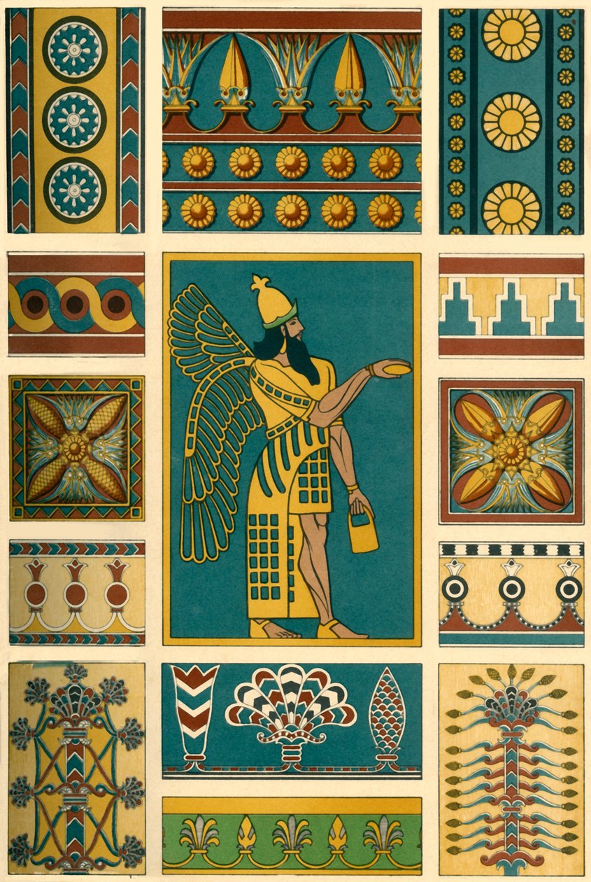 Decoración asiria, 1898 de Unbekannt