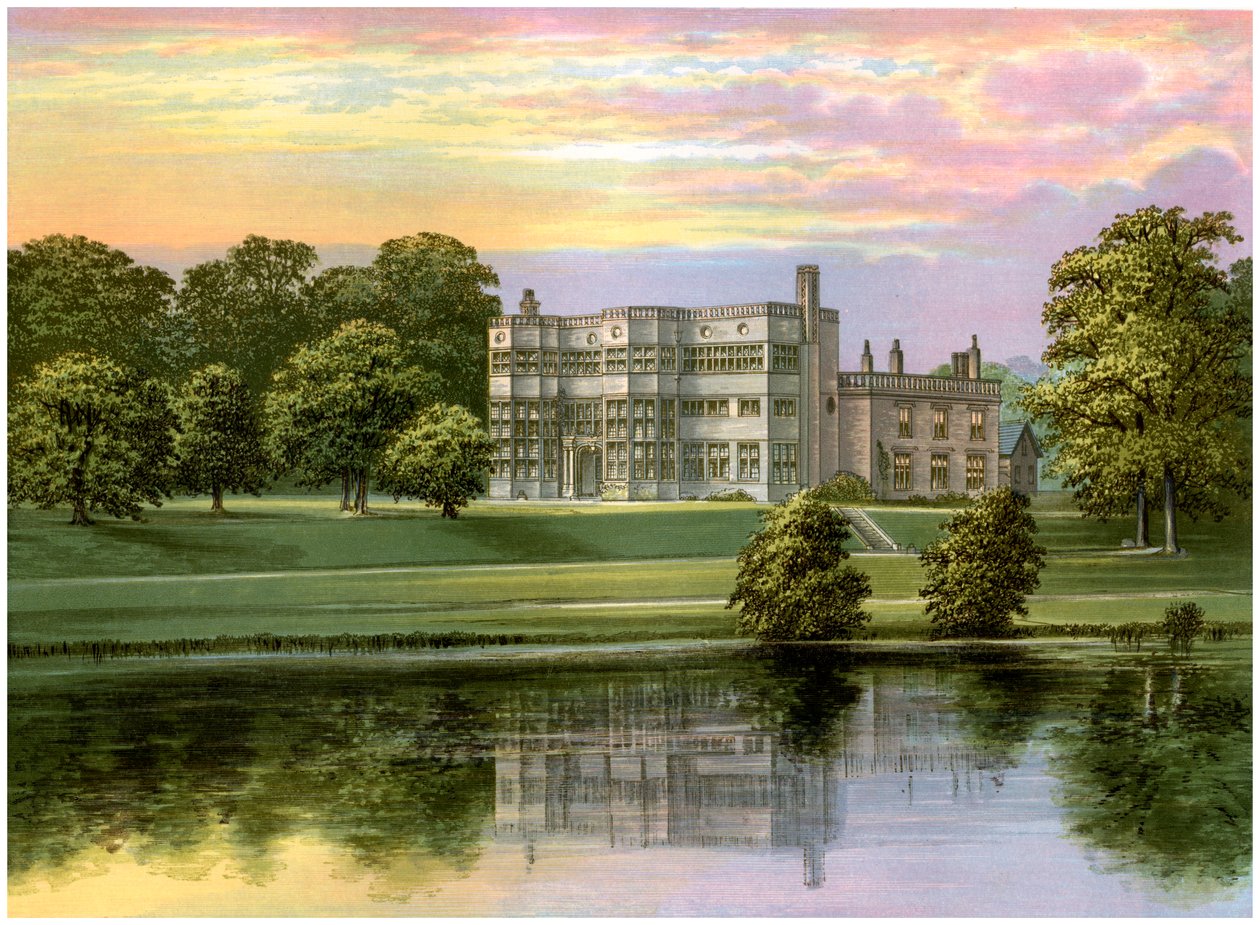 Astley Hall, Lancashire, hogar del Baronet de Hoghton, c1880 de Unbekannt