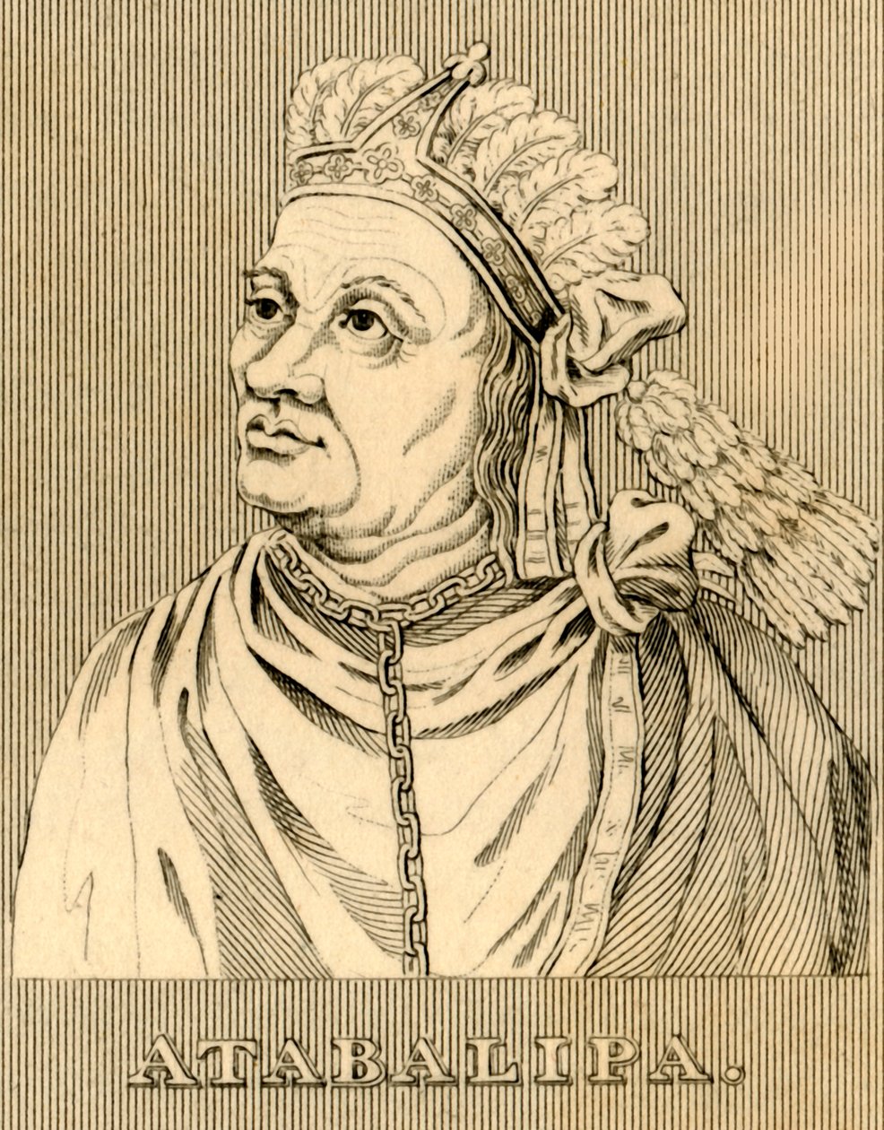 Atabalipa, c1502-1533, 1830 de Unbekannt